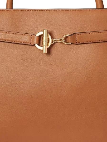 Шкіряна сумочка Lauren Ralph Lauren чорний
