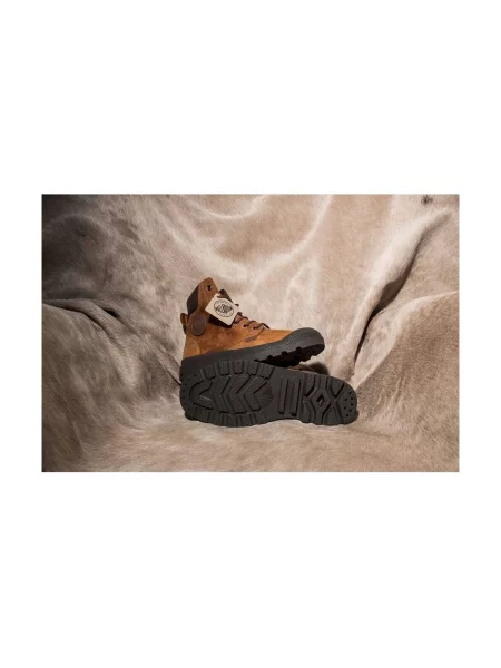 Sneakerși Palladium maro