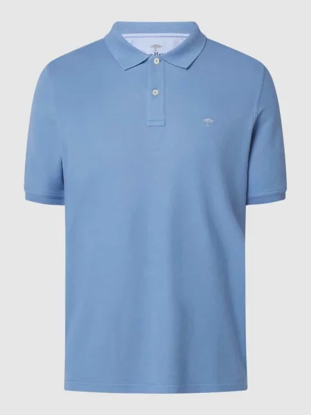 Koszulka polo z bawełny Supima® Fynch-hatton niebieskie