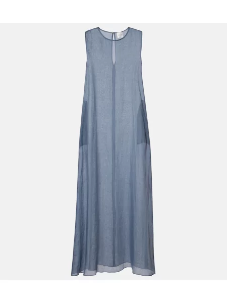 Rochie maxi Leset albastru
