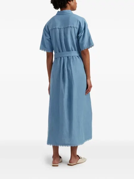 Rochie tip cămașă Chinti & Parker albastru