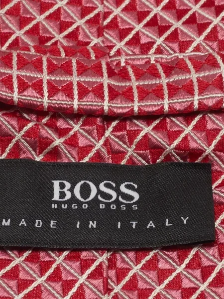 Jacquard kravata Boss veze crvena