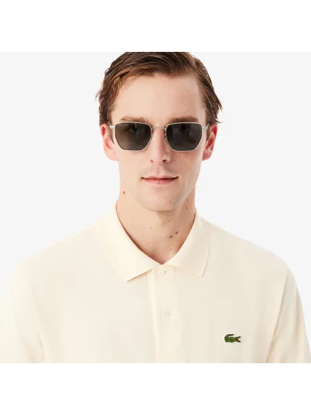Классическое поло Lacoste бежевое