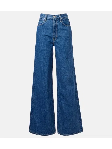 Blugi Slvrlake cu talie înaltă albastru