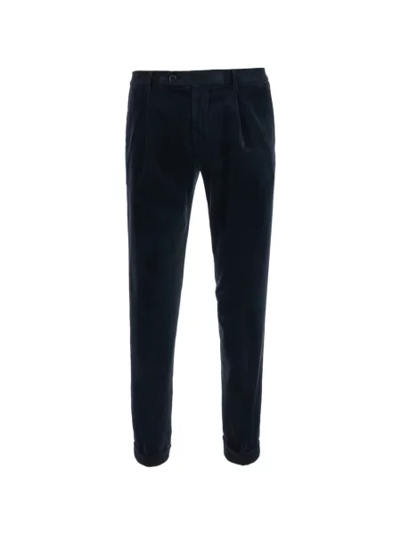 Pantaloni Michael Coal de catifea cord albastru