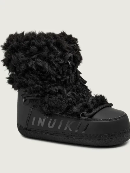 INUIKII Bocanci MOUNTAIN TEDDY | shearling negru