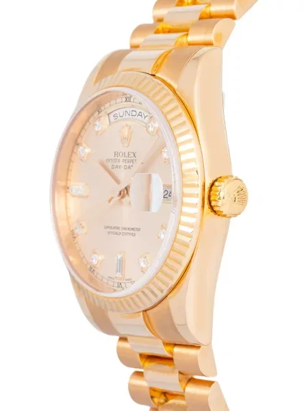 Diamant ceas Rolex roz