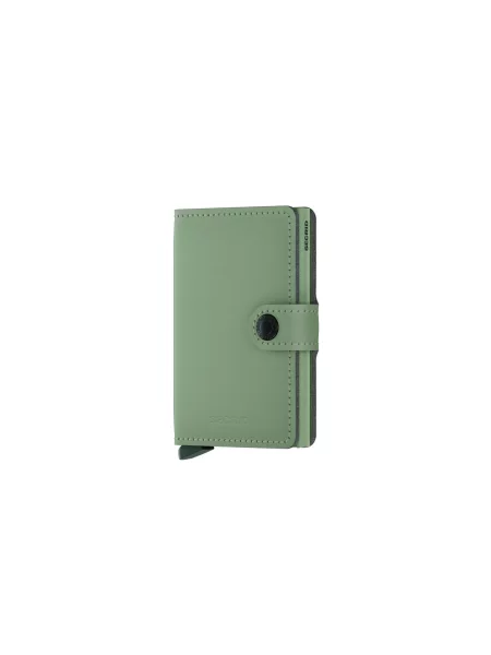 Secrid Miniwallet Yard Powder Pistachio Unisex Portfel Secrid Zielony MYp-Pistachio-One-size Size: One size szary