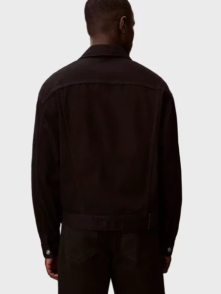 Класична джинсова сорочка Calvin Klein Jeans чорна