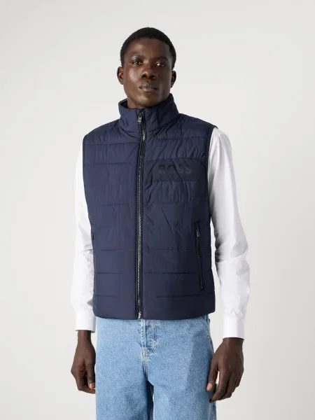 BOSS Brezrokavnik H-Cenito temno modra