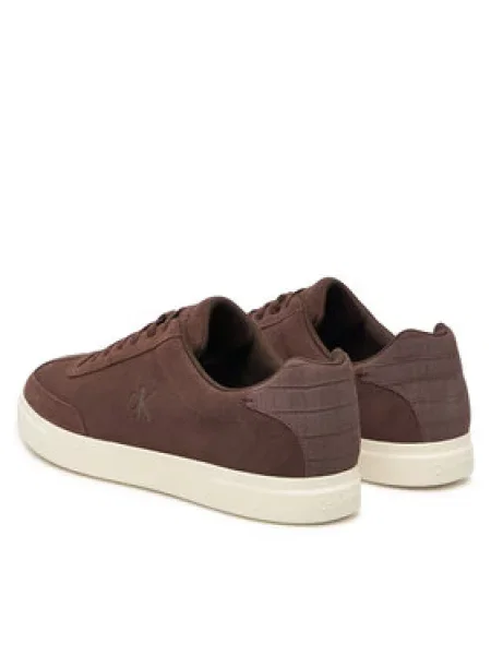 Calvin Klein Laisvalaikio batai Low Prof Cupsole Laceup Croc Bt ruda