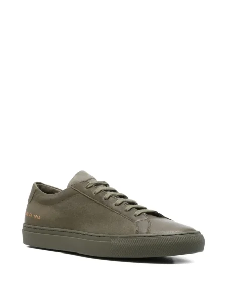 Sneakerși Common Projects cu șireturi din piele verde