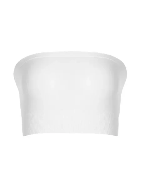 Top Wolford skórzany biały