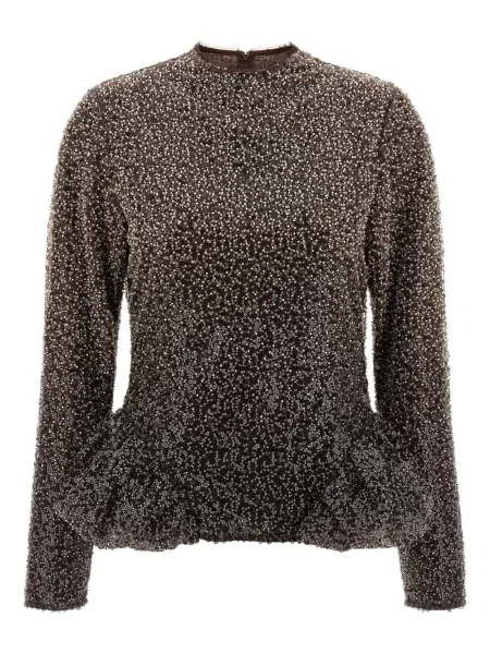 Cu peplum top Rotate Birger Christensen maro