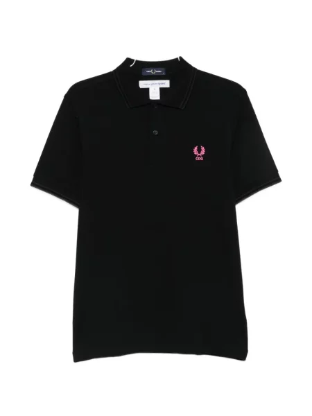 Tricou polo Comme Des Garçons Homme cu broderie negru