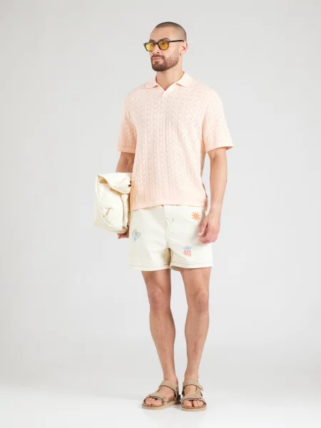 JACK & JONES Pulover JORTYLER pastelno narančasta