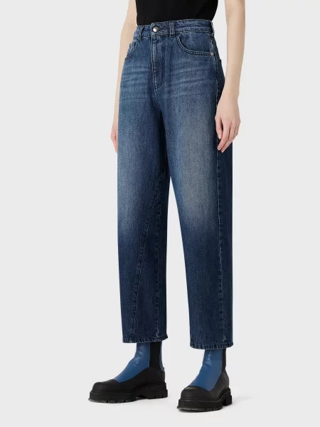Emporio Armani Широкі джинси синій