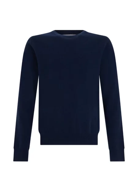 Lung pulover Comme Des Garçons Shirt cu decolteu rotund albastru