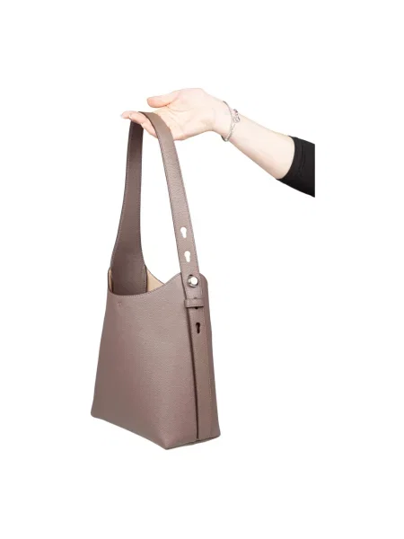 Torebka hobo Tory Burch skórzana beżowa