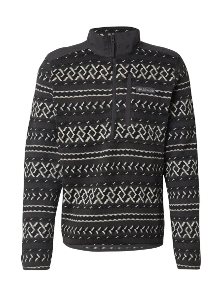 COLUMBIA Pulovere sport Weather gri închis / negru alb