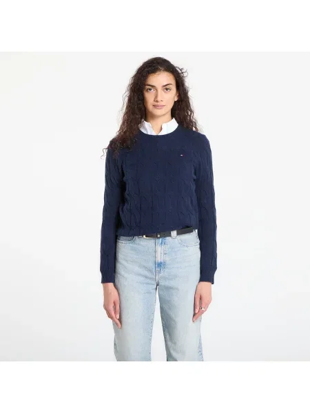 TOMMY HILFIGER Pulover albastru închis marină