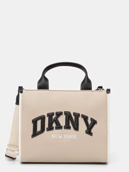 DKNY geantă pentru femei cu imitație de piele bej