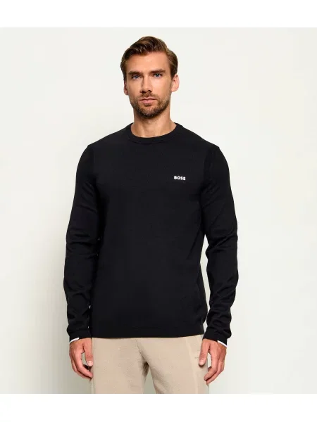 BOSS GREEN Pulover KN_Ever-X CN negru