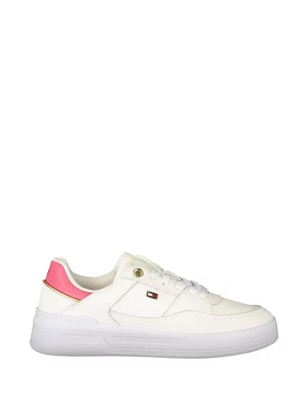 Sneakerși Tommy Hilfiger cu autograf alb
