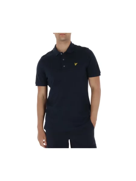 Koszulka polo Lyle & Scott niebieska