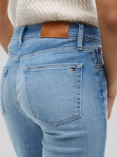 Jeansy bootcut z mieszanka bawełny model FLARE KATY RW' Tommy Hilfiger niebieskie