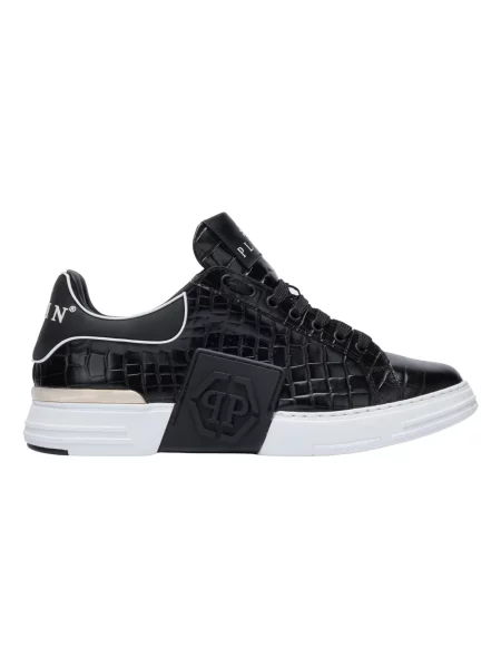 Sneakersy Philipp Plein skórzane czarne