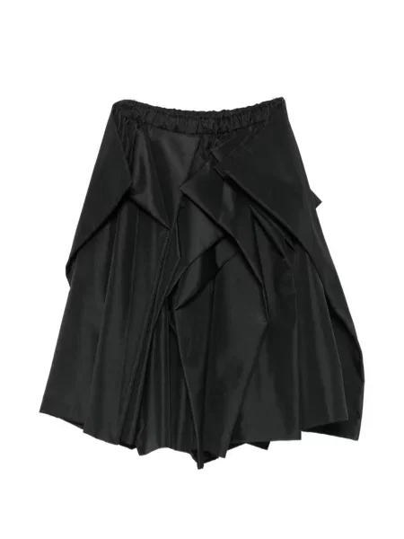 Drapované midi sukně Comme Des Garçons černé