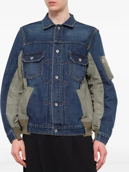 Дънково яке Sacai синьо