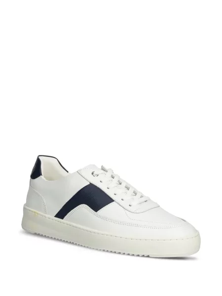 Sneakerși Filling Pieces din piele alb