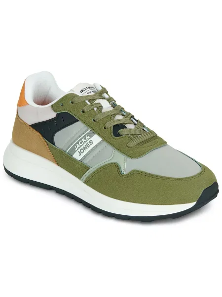 JACK & JONES Niske tenisice JFWOSWALD mornarsko plava / siva / zelena bijela