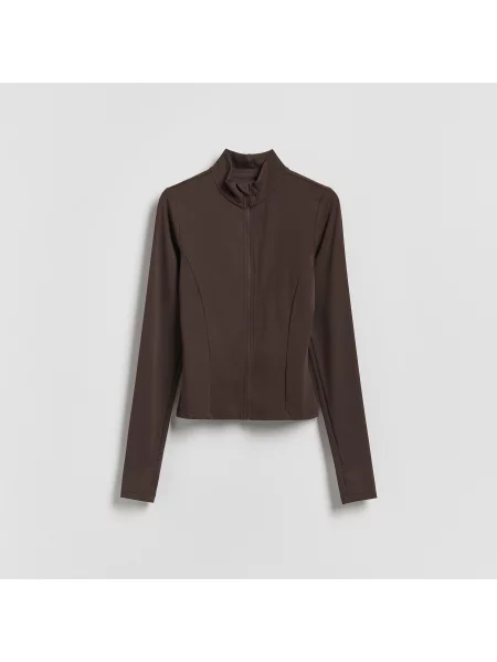 Reserved Mikina se tmavě hnědá