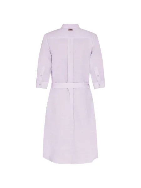 Rochie tip cămașă Vilebrequin de in violet
