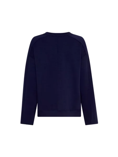 Bluza z mieszanki model ‘Elianna’ Msch Copenhagen niebieska