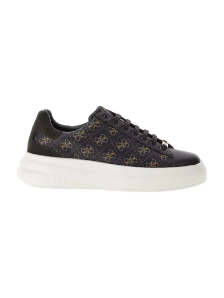 Sneakersy Guess skórzane brązowe