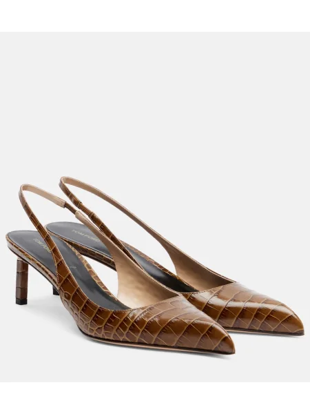 Pantofi cu toc Tom Ford slingback maro