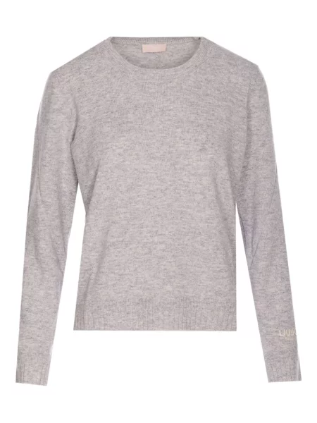 Top Liu Jo cu decolteu rotund gri