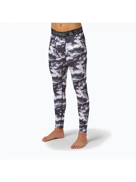 Termo kalhoty Surfanic Bodyfit Limited Edition Long John white out print bílé