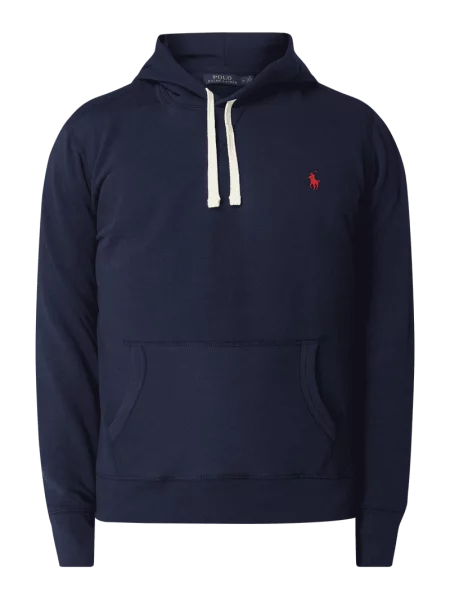 Bluza z kapturem z wyhaftowanym logo Polo Ralph Lauren granatowa