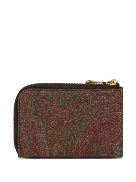 Portofel Etro cu imagine cu model paisley maro