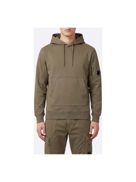 Bluza z kapturem C.p. Company polarowa zielona