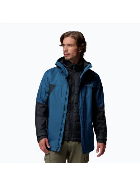Geacă de ploaie pentru bărbați Columbia Inner Limits Interchange phoenix blue/black negru