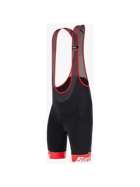 Szorty Santini Cadence czarno-czerwone XS czarne