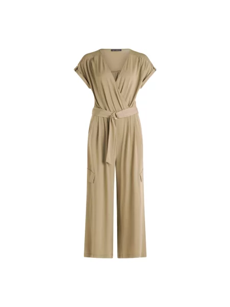 Kombinezon Betty Barclay w tropikalny nadruk z dżerseju zielony