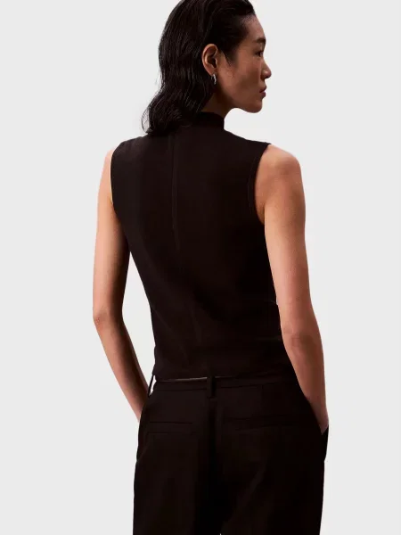 Топ Calvin Klein без рукавов черный