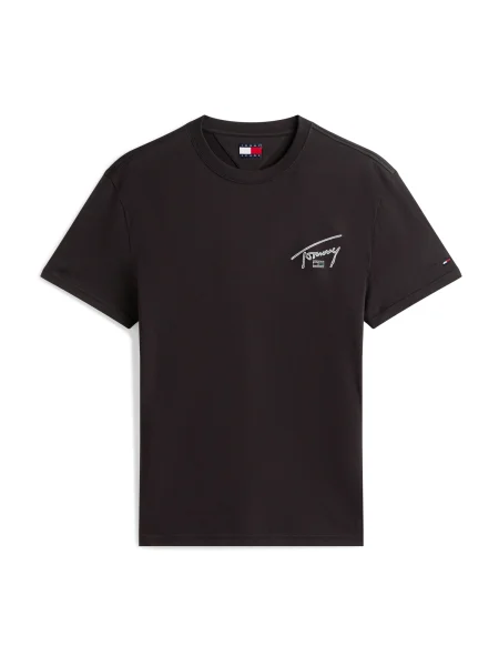 Tommy Jeans Tricou verde smarald alb negru